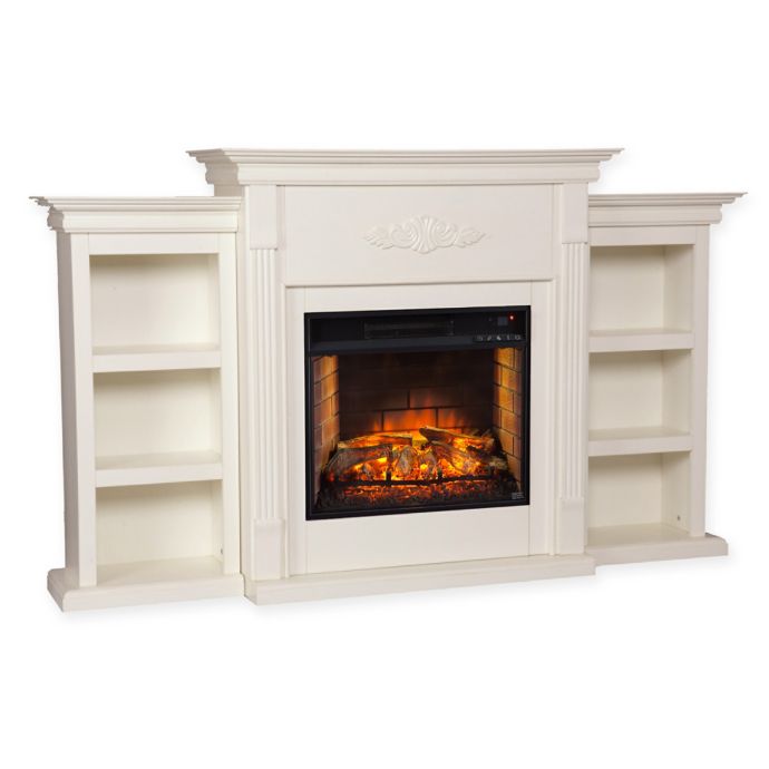 Southern Enterprises Tennyson Infrared Electric Fireplace With