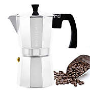Grosche Stove Top Espresso Coffee Maker in Silver