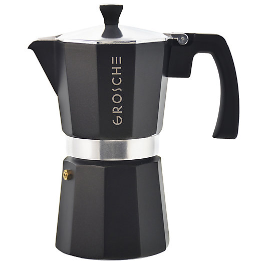 Alternate image 1 for Grosche Stove Top Espresso Coffee Maker in Black