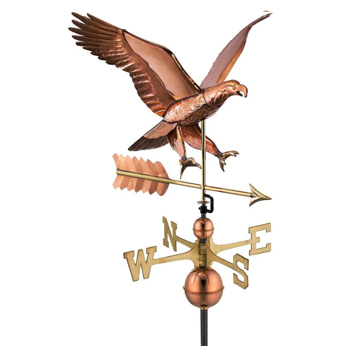 Good Directions Attack Eagle with Arrow Weathervane in Copper Bed