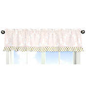 Sweet Jojo Designs Amelia Window Valance in Pink/White