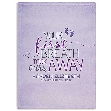 You Took Out Breath Away Fleece Blanket. View a larger version of this product image.