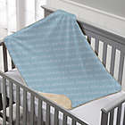 Alternate image 0 for Playful Name Personalized 30-Inch x 40-Inch Sherpa Baby Blanket in Blue