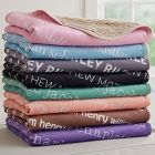 Alternate image 3 for Playful Name Personalized 30-Inch x 40-Inch Sherpa Baby Blanket in Blue