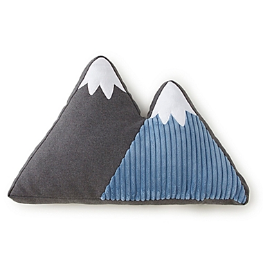 Levtex Baby&reg; Trail Mix Mountain Throw Pillow in Blue. View a larger version of this product image.
