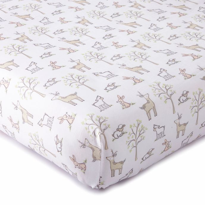 Levtexbaby Skylar Woodland Fitted Crib Sheet In Blush Bed Bath