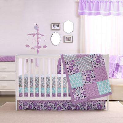 purple owl crib bedding