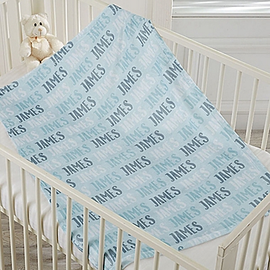 Modern Boy Name Fleece Baby Blanket. View a larger version of this product image.