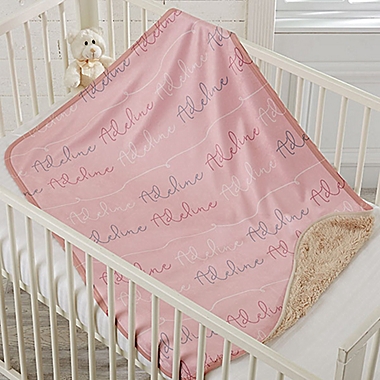 Modern Name Sherpa Baby Blanket. View a larger version of this product image.