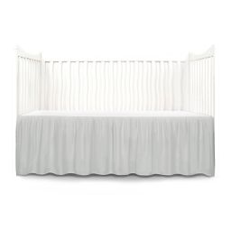 Crib Skirts White Pink Crib Bed Skirts Buybuy Baby