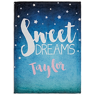 Sweet Dreams Baby Fleece Blanket. View a larger version of this product image.