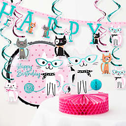 Creative Converting Purr-fect Cat Party Birthday 8-Piece Decor Kit
