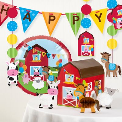 Creative Converting&trade; 9-Piece Farmhouse Fun Birthday Party D&eacute;cor Kit