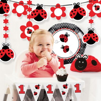Creative Converting&trade; 8-Piece Ladybug Fancy 1st Birthday Party D&eacute;cor Kit