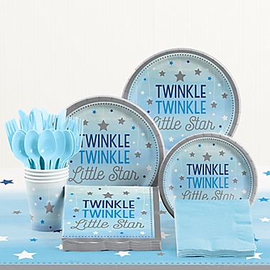 Creative Converting&trade; 85-Piece One Little Star Boy 1st Birthday Party Tableware Kit. View a larger version of this product image.
