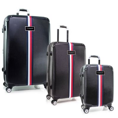 tommy hilfiger basketweave luggage