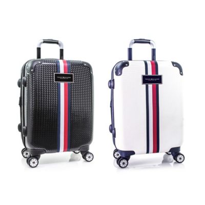 tommy hilfiger basketweave luggage