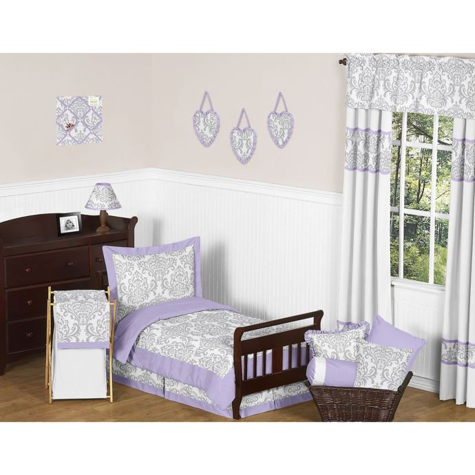 Sweet Jojo Designs Elizabeth 5 Piece Toddler Bedding Set In Lavender Grey