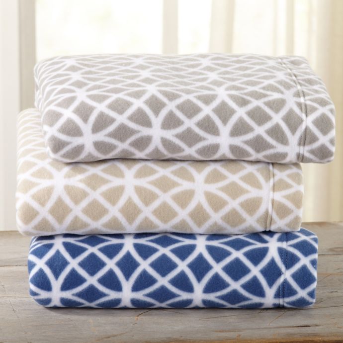 Great Bay Home Home Fashion Designs Geometric Polar Fleece Sheet Set