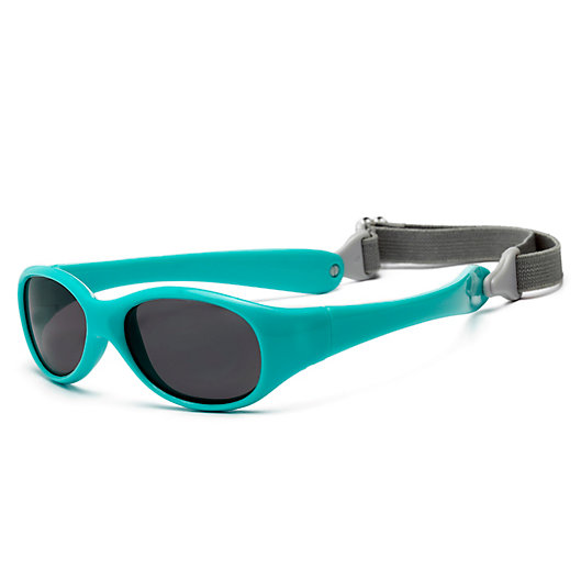Alternate image 1 for UVeez Flex Fit Toddler Sunglasses in Hot Aqua