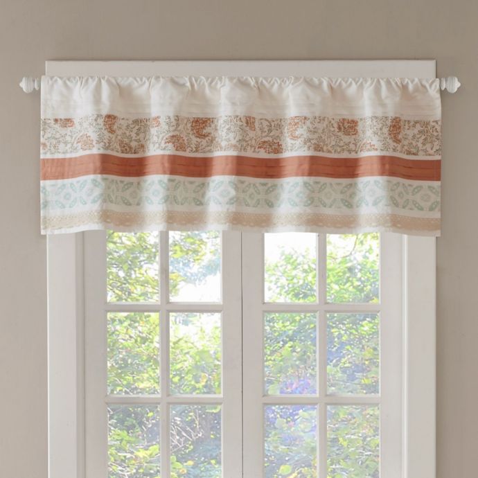 coral reef window valance