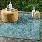Alternate image 1 for Destination Summer Courtyard Indoor/Outdoor Rug in Turquoise