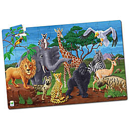 The Learning Journey Puzzle Doubles! Glow in the Dark Wildlife Puzzle