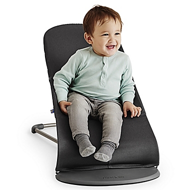 BABYBJ&Ouml;RN&reg; Bouncer Bliss in Black Cotton. View a larger version of this product image.