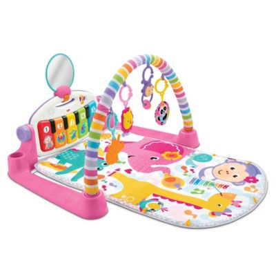 Fisher-Price&reg; Deluxe Kick and Play Piano Gym in Pink