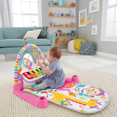 Fisher-Price&reg; Deluxe Kick and Play Piano Gym in Pink. View a larger version of this product image.