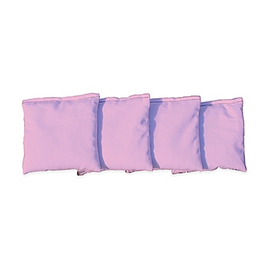 Victory Tailgate Regulation Corn-Filled Cornhole Bags in Pink (Set of 4). View a larger version of this product image.