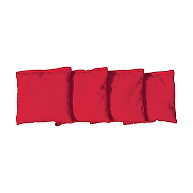 Victory Tailgate Regulation Corn-Filled Cornhole Bags in Red (Set of 4). View a larger version of this product image.