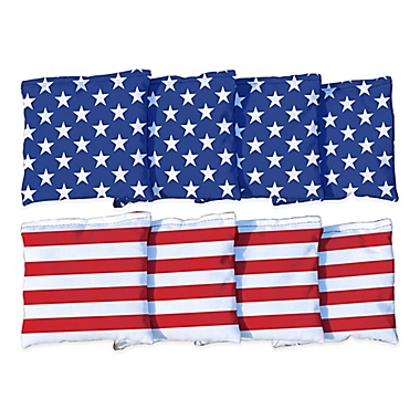 Victory Tailgate Stars and Stripes Regulation Corn-Filled Cornhole Bags (Set of 8). View a larger version of this product image.