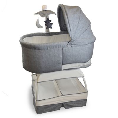 gray bassinet