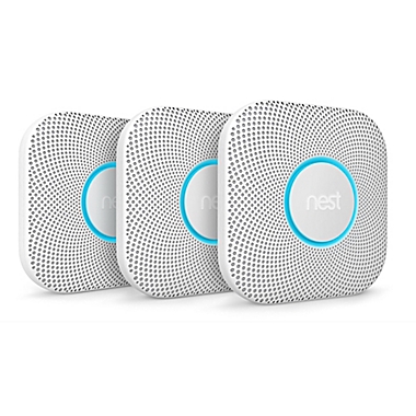 Google Nest Protect Battery Smoke and Carbon Monoxide Alarms (Set of 3). View a larger version of this product image.