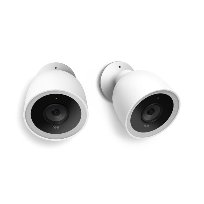 Google Nest Cam Iq Outdoor Security Cameras In White Set Of 2 Bed Bath Beyond