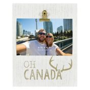 &quot;Oh Canada&quot; 4-Inch x 6-Inch Wood Clip Picture Frame