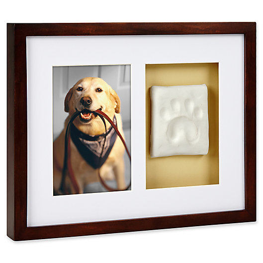 Alternate image 1 for Pearhead® Paw Prints Shadowbox Frame Kit in Espresso
