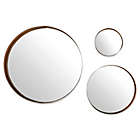 Alternate image 0 for Forest Gate&trade; Diana 3-Piece Round Banded Copper Wall Mirror