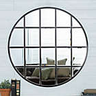 Alternate image 5 for Forest Gate 40-Inch Round Beveled Window Mirror