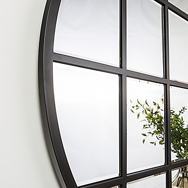Forest Gate 40-Inch Round Beveled Window Mirror. View a larger version of this product image.