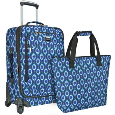 peacock luggage set