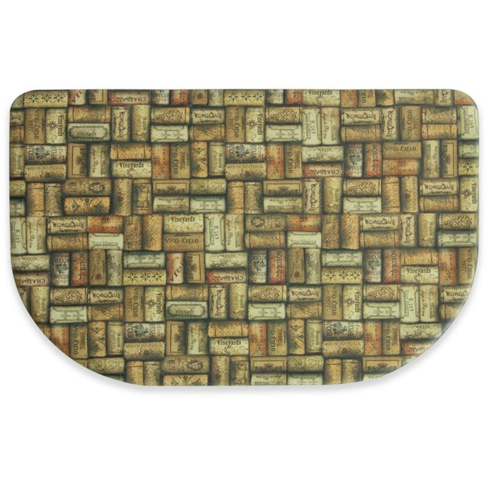 Wine Corks 22 Inch X 34 Inch Comfort Mat In Tan Bed Bath Beyond