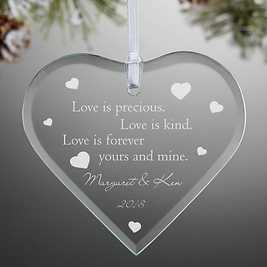 Alternate image 1 for Love is Precious Keepsake Christmas Ornament