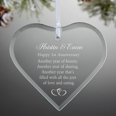 1st anniversary ornament