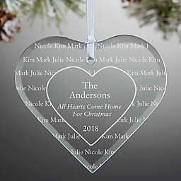 All Hearts Come Home Engraved Christmas Ornament