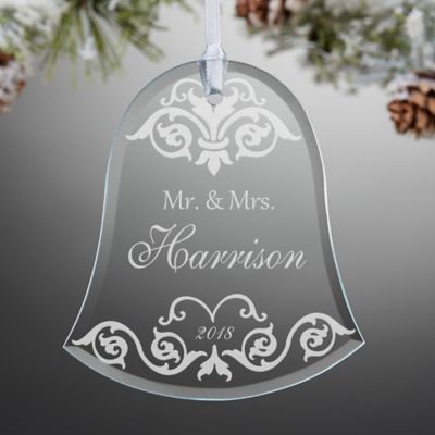 engraved wedding ornament