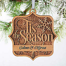 'Tis The Season Wood Christmas Ornament