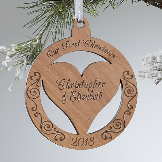 Alternate image 1 for Our Love Wood Christmas Ornament