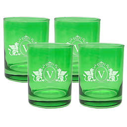 Carved Solutions Griffin Double Old Fashioned Glasses (Set of 4)